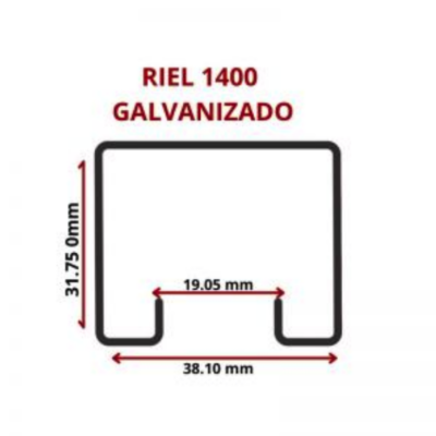 RIEL 1400 GALVANIZADO